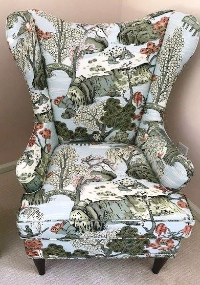 Wingback chair afterwards